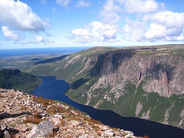 "View from the top of Gros Morne Mountain"