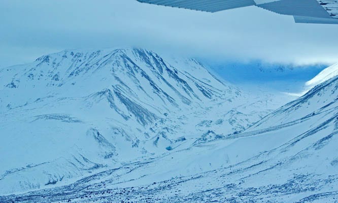 Kluane National Park from the air