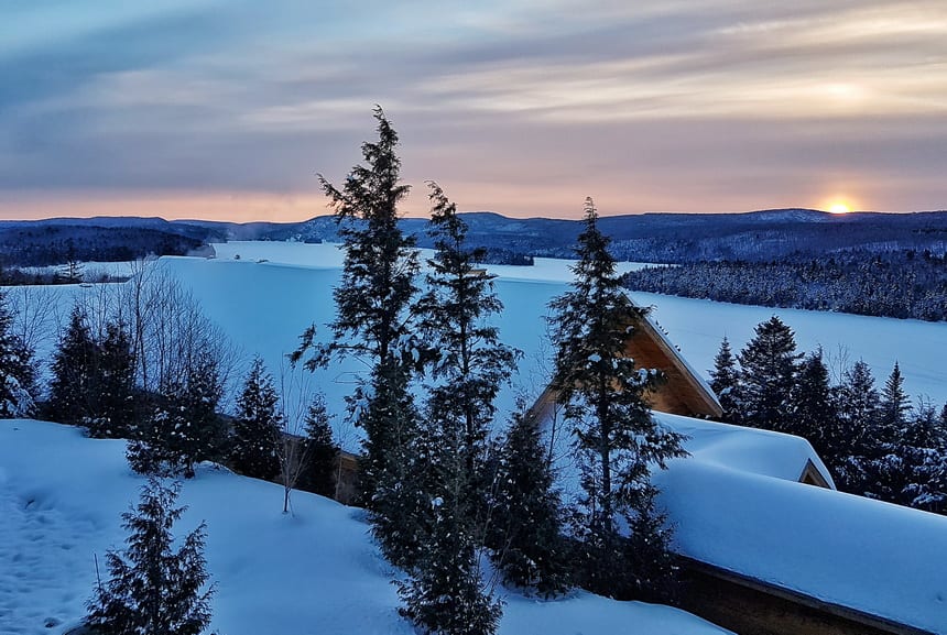 A Winter Holiday at the Sacacomie Hotel in Quebec