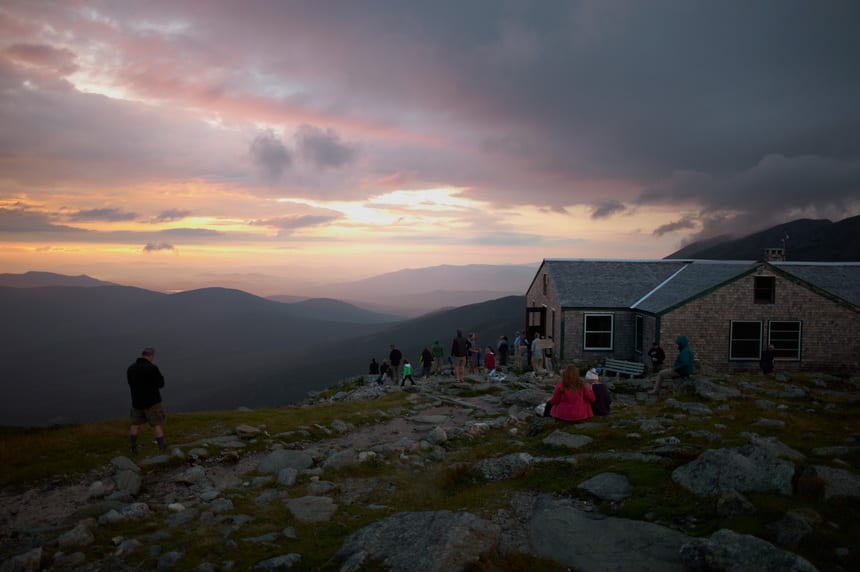 Lake of the Clouds Hut on the Appalachian Trail - Photo credit: Dennis Welsh