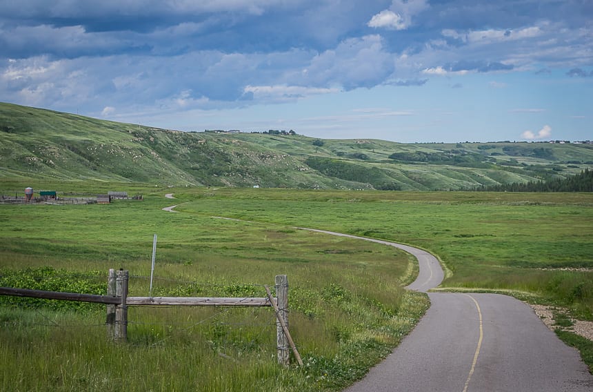 Biking the Glenbow Ranch Section of the Trans-Canada Trail