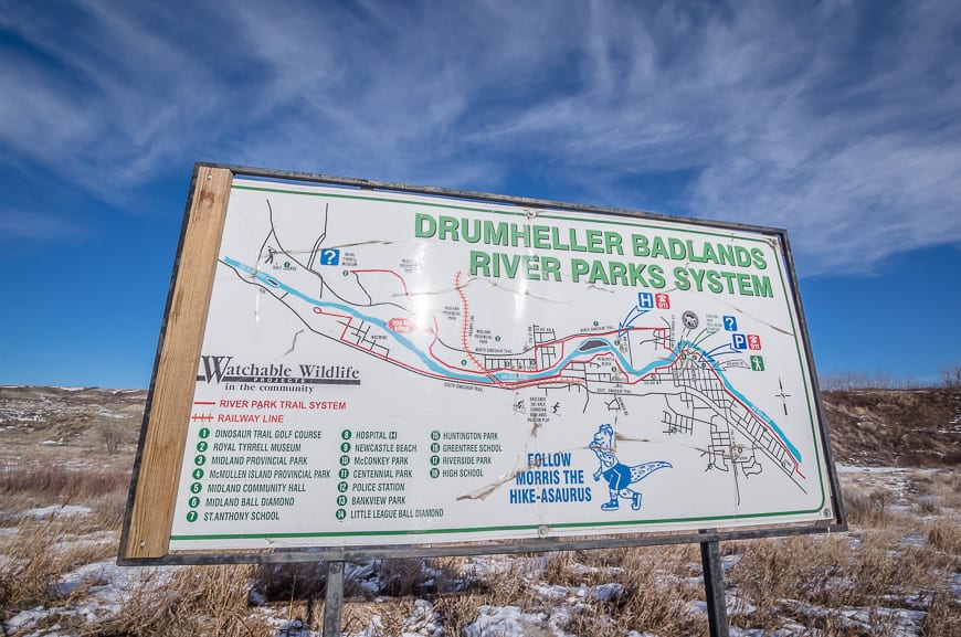 A Winter Hike in the Canadian Badlands of Alberta