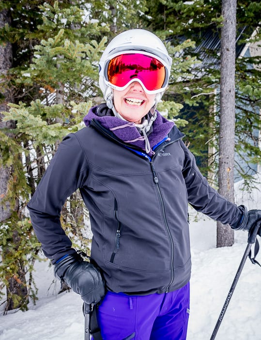 Spring skiing in Alberta