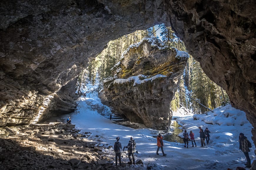 The Hike to Johnston Canyon in Winter