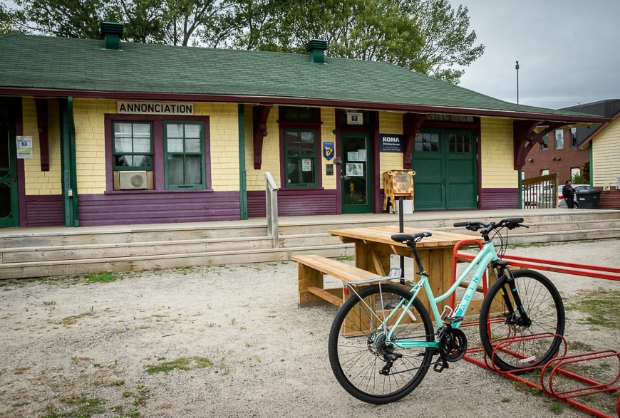 Biking Le P'tit Train du Nord in the Laurentians