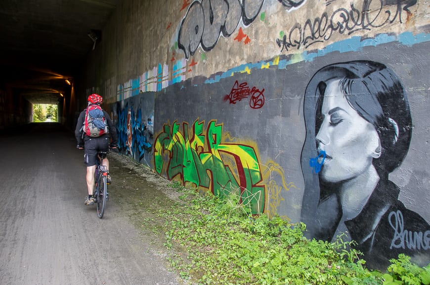 Biking Le P'tit Train du Nord in the Laurentians