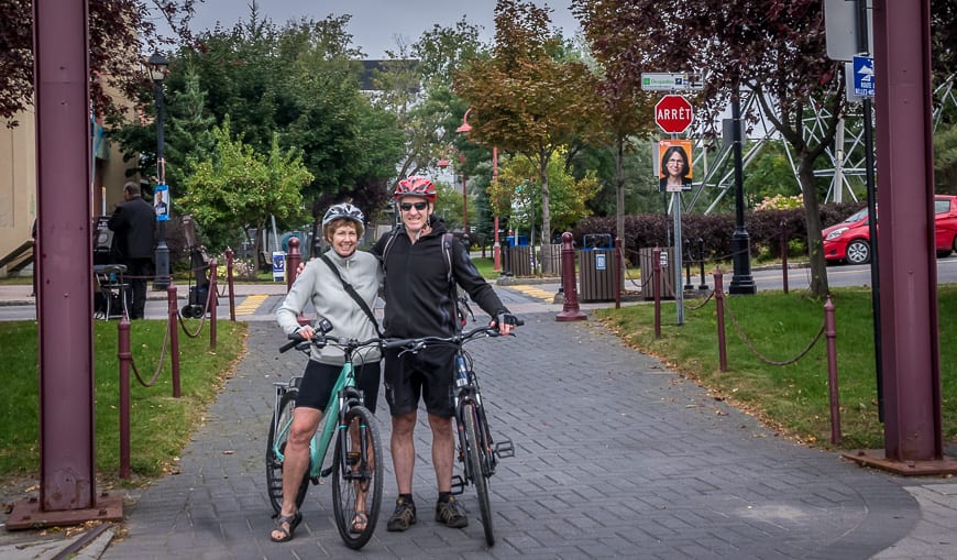 Biking Le P'tit Train du Nord in the Laurentians