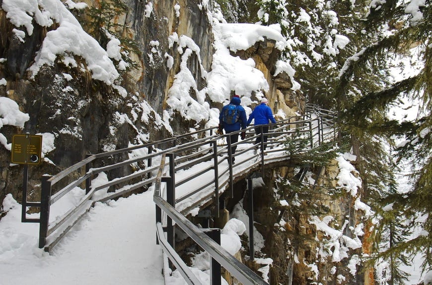 The Hike to Johnston Canyon in Winter